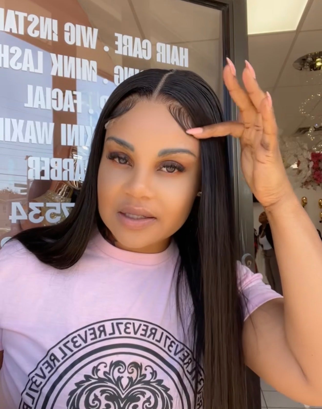 Ready to wear wig Straight kiss